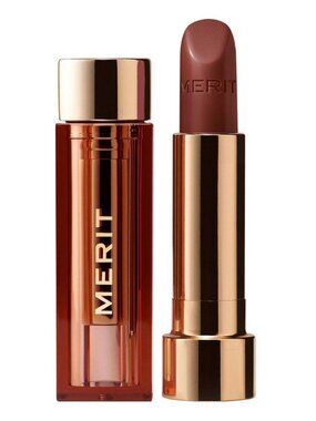 Merit Signature Lip Lightweight Lipstick in L'avenue berry brown